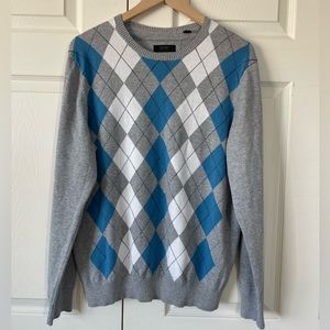Esprit, retro argyle sweater